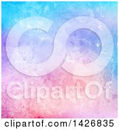 Poster, Art Print Of Blue Purple And Pink Watercolor Texture Background