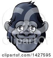 Happy Smiling Gorilla Face Avatar