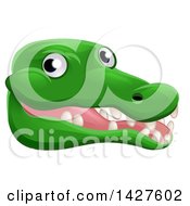 Poster, Art Print Of Happy Crocodile Face Avatar