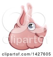 Clipart Of A Happy Pig Face Avatar Royalty Free Vector Illustration by AtStockIllustration