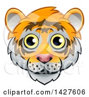 Poster, Art Print Of Happy Tiger Face Avatar