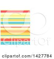 Poster, Art Print Of Background Or Business Card Design Template With Stripes And White Text Space