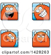 Poster, Art Print Of Happy Female Monster Faces