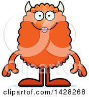 Clipart Of A Happy Female Monster Royalty Free Vector Illustration