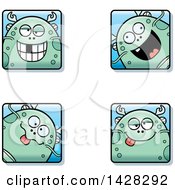 Poster, Art Print Of Goofy Fish Monster Faces