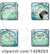 Poster, Art Print Of Calm Fish Monster Faces