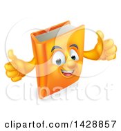 Poster, Art Print Of Happy Book Character Giving Thumbs Up