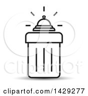 Poster, Art Print Of Black And White Bell On A Trash Can