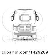 Poster, Art Print Of Black And White Rear View Of A Three Wheeler Vehicle