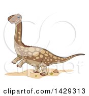 Poster, Art Print Of Cute Argentinosaurus Dinosaur