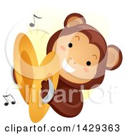Poster, Art Print Of Monkey Playing Cymbals