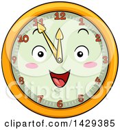 Poster, Art Print Of Happy Clock Character Showing 11
