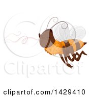 Poster, Art Print Of Bee Following A Sweet Smell