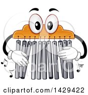 Clipart Of A Mark Tree Instrument Playing Its Chimes Royalty Free Vector Illustration