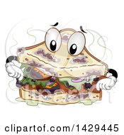 Poster, Art Print Of Stinky Spoiled Sandwich Mascot