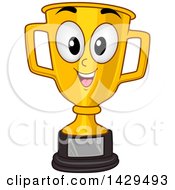 Poster, Art Print Of Happy Gold Trophy Cup