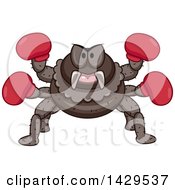Poster, Art Print Of Tough Fighter Spider Wearing Boxing Gloves