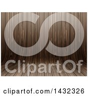 Clipart Of A Dark Curved Wood Background Royalty Free Illustration