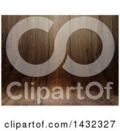 Clipart Of A Dark Curved Wood Background Royalty Free Illustration
