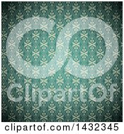 Clipart Of A Vintage Ornate Pattern Background Royalty Free Vector Illustration