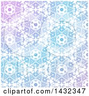 Poster, Art Print Of Decorative Gradient Blue And Purple Pattern Background