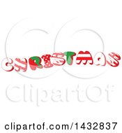 Poster, Art Print Of Patterned Word Christmas