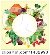 Circle Label Of Produce