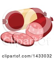 Clipart Of Sausage Royalty Free Vector Illustration
