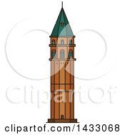Poster, Art Print Of Line Drawing Styled Turkey Landmark Galata Tower