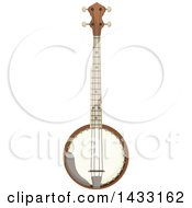 Clipart Of A Banjo Royalty Free Vector Illustration