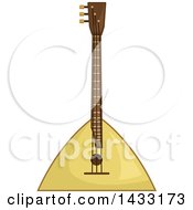 Clipart Of A Balalaika Instrument Royalty Free Vector Illustration