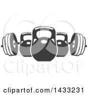 Poster, Art Print Of Barbell And Kettle Bells