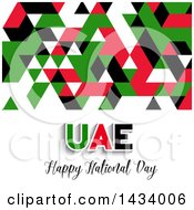 Geometric United Arab Emirates Uae Happy National Day Design