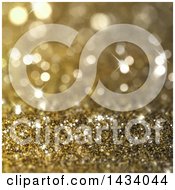 Poster, Art Print Of Bokeh And Gold Glitter Background