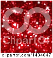 Poster, Art Print Of Blurred Red Bokeh Flare Or Glitter Background