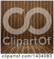 Clipart Of A Curved Wood Background Royalty Free Illustration