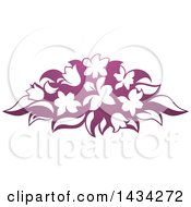 Poster, Art Print Of Gradient Purple Flower Bouquet