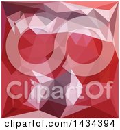 Clipart Of A Low Poly Abstract Geometric Background In Pale Violet Red Royalty Free Vector Illustration