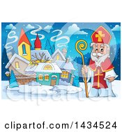 Poster, Art Print Of Saint Nicholas In A Village
