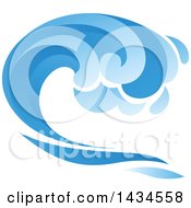 Poster, Art Print Of Blue Splash Wave