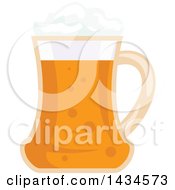 Clipart Of A Mug Of Beer Royalty Free Vector Illustration