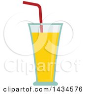 Clipart Of A Class Of Juice Royalty Free Vector Illustration