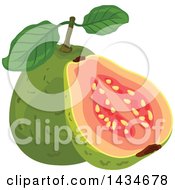 Poster, Art Print Of Tropical Exotic Guava Fruit