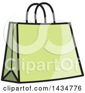 Poster, Art Print Of Green Gift Or Shopping Bag