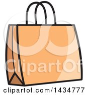 Poster, Art Print Of Orange Gift Or Shopping Bag