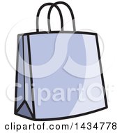 Poster, Art Print Of Purple Gift Or Shopping Bag
