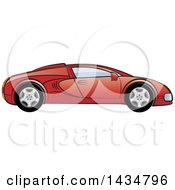 Poster, Art Print Of Red Sports Car