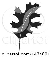 Poster, Art Print Of Black And White Maple Leaf