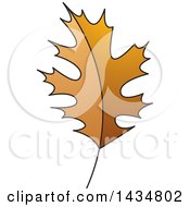 Poster, Art Print Of Brown Maple Leaf