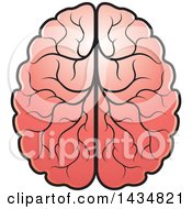 Clipart Of A Human Brain Royalty Free Vector Illustration by Lal Perera